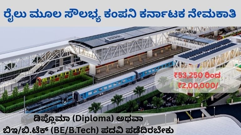 ರೈಲು ಮೂಲ ಸೌಲಭ್ಯ ಕಂಪನಿ ಕರ್ನಾಟಕ ನೇಮಕಾತಿ